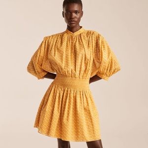 Rebecca Taylor Ikat Shirt Dress in Marigold